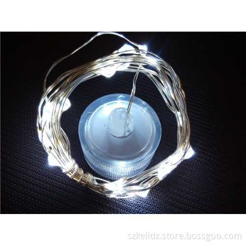 2017 Wedding Mini Waterproof Battery Operated Silver Wire String Fairy Starry Light For Bottle Decoration